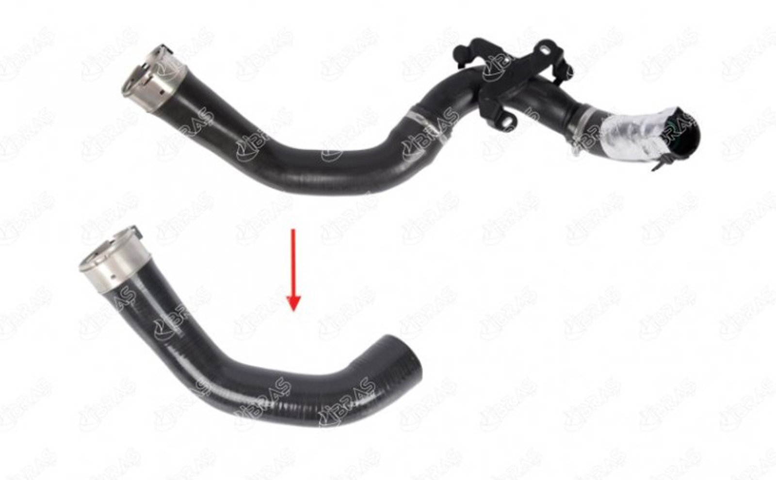 IBRAS-11043 - TURBO HORTUMU BUYUK PLASTIK PARCA HARIC DOKKER LODGY DUSTER CAPTUR CLIO IV 1.2 TCe 144602500R / IBRAS