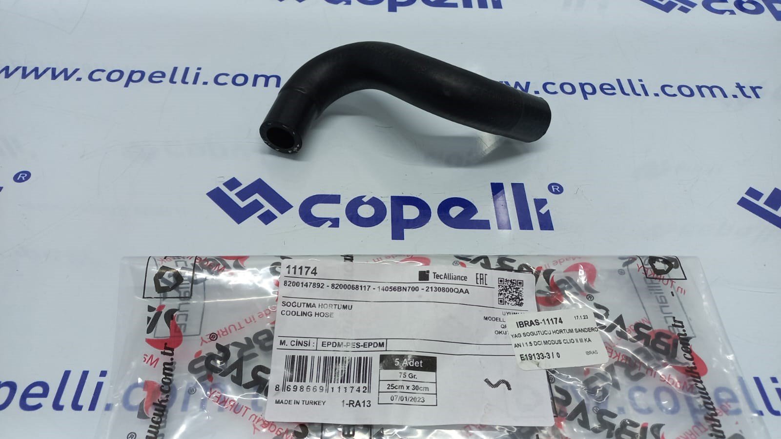 IBRAS-11174 - YAG SOGUTUCU HORTUM SANDERO LOGAN I 1.5 DCI MODUS CLIO II III KANGOO MEGANE 8200147892 / IBRAS