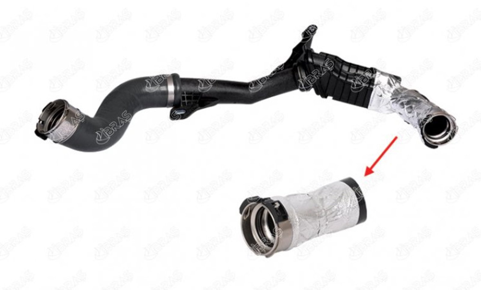 IBRAS-11193 - TURBO HORTUM KUCUK PLASTIK PARCA HARIC DOKKER LODGY 1.5 DCI LOGAN II SANDERO II DUSTER CLIO IV 1446 / IBRAS