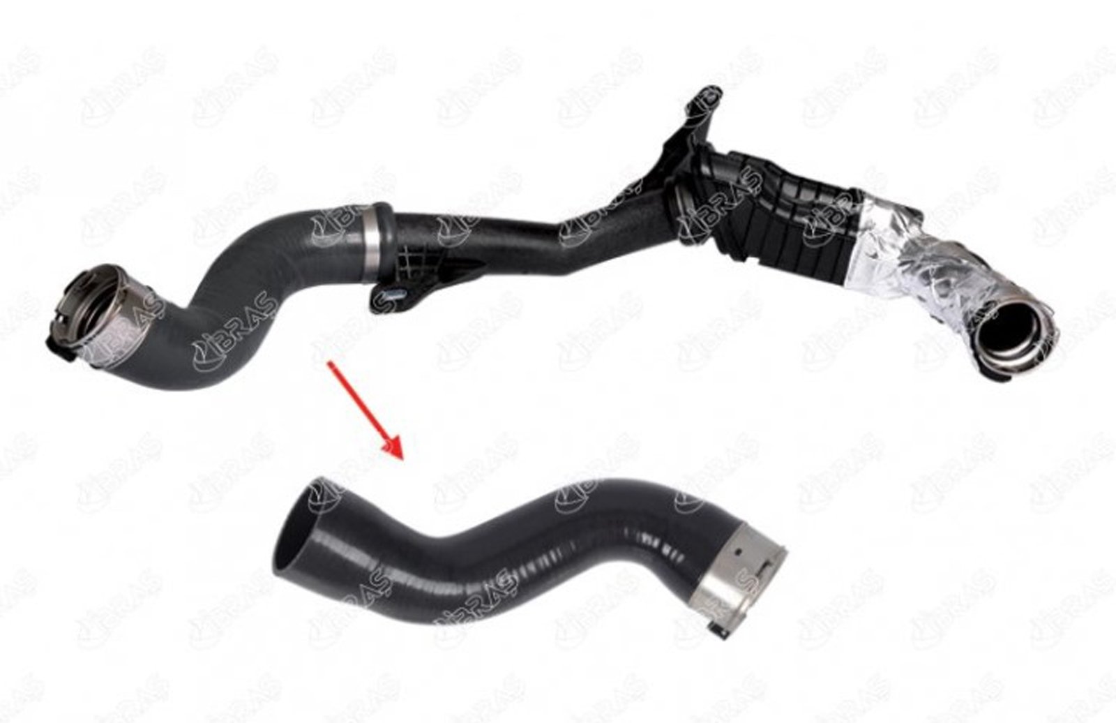 IBRAS-11194 - TURBO HORTUM BUYUK PLASTIK PARCA HARIC DOKKER 1.5 DCI LODGY LOGAN II SANDERO II DUSTER CLIO IV 1 144 / IBRAS