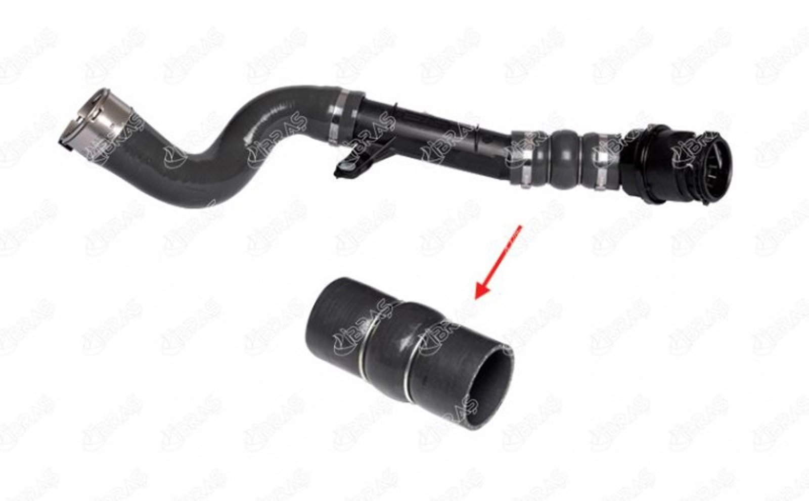 IBRAS-11195 - TURBO HORTUM KUCUK PLASTIK PARCA HARIC LOGAN II SANDERO II DOKKER LODGY DUSTER 1.5 DCI CLIO IV CAP 1 / IBRAS