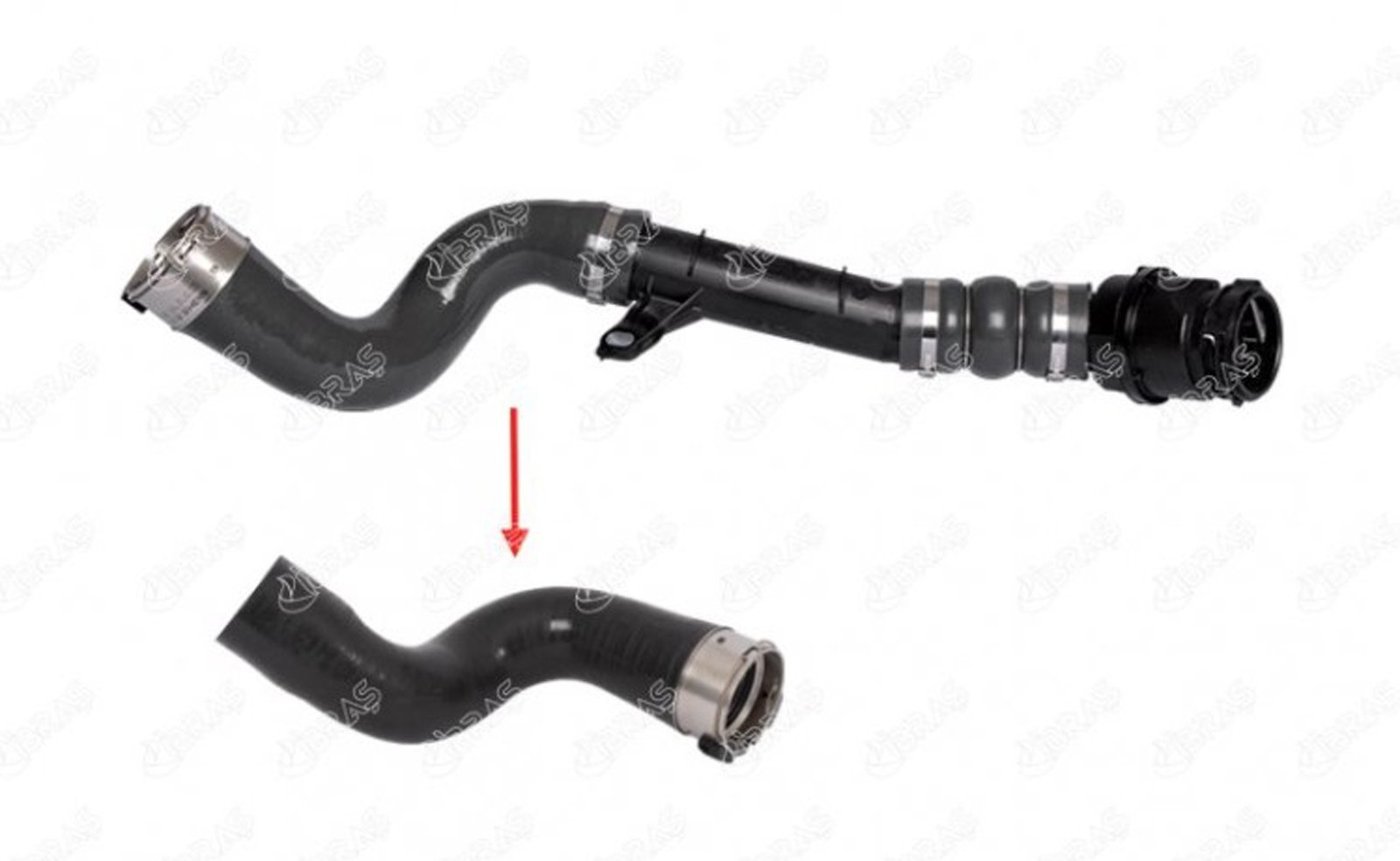 IBRAS-11196 - TURBO HORTUM BUYUK PLASTIK PARCA HARIC LOGAN II SANDERO II 1.5 DCI DOKKER LODGY DCI DUSTER CLIO I 14 / IBRAS