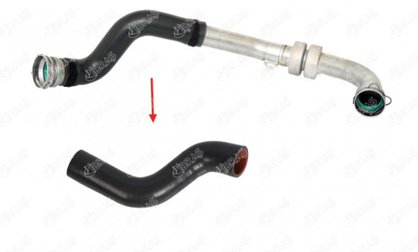 IBRAS-11457 - TURBO HORTUMU METAL BORU HARIC MEGANE III FLUENCE 1.5 DCI 85 105 HP 8200760281 / IBRAS