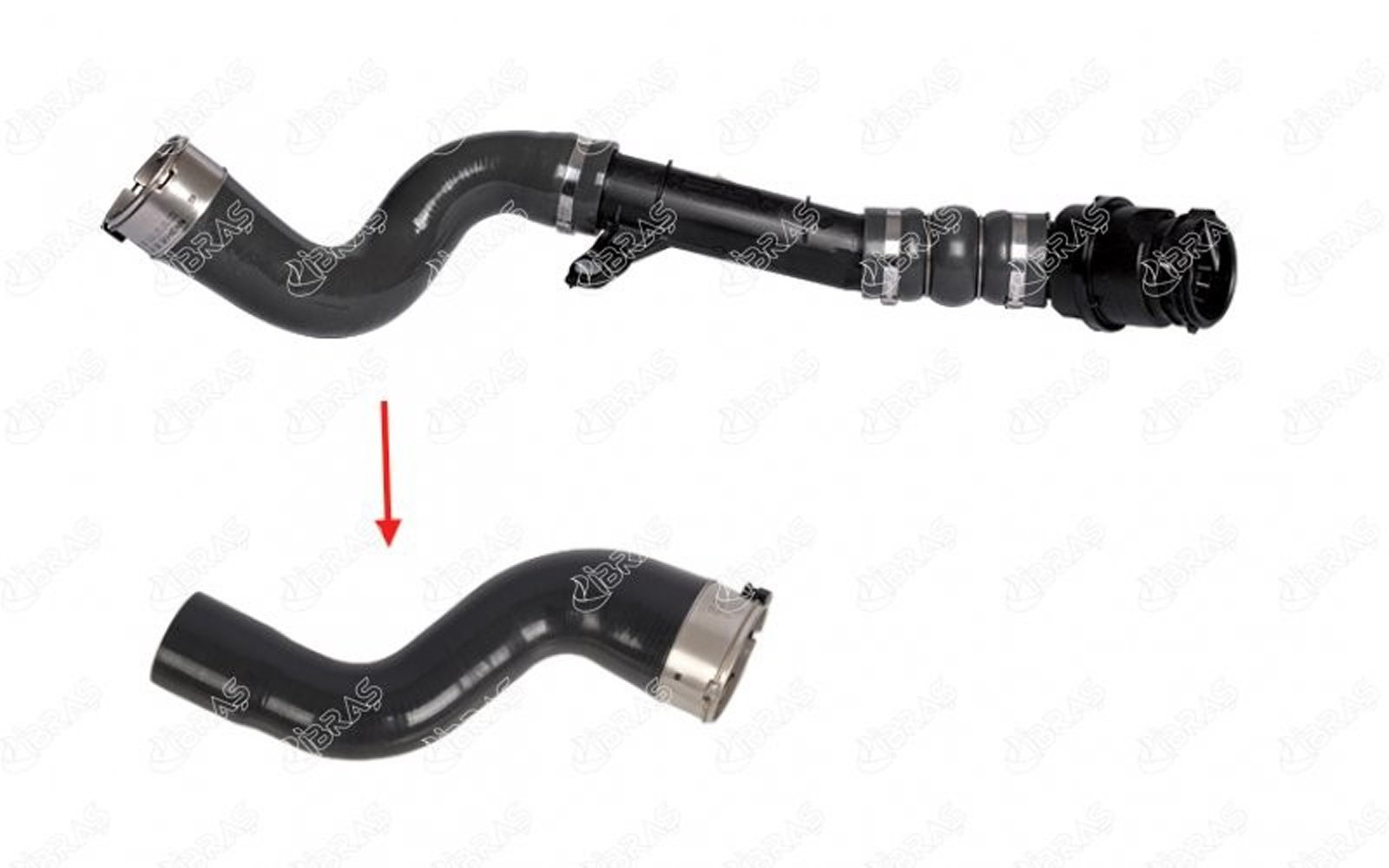 IBRAS-11474 - TURBO HORTUMU PLASTIK BORU HARIC (OK ILE GOSTERILEN BUYUK HORTUM) MEGANE IV SCENIC IV TALISMAN KADJ / IBRAS