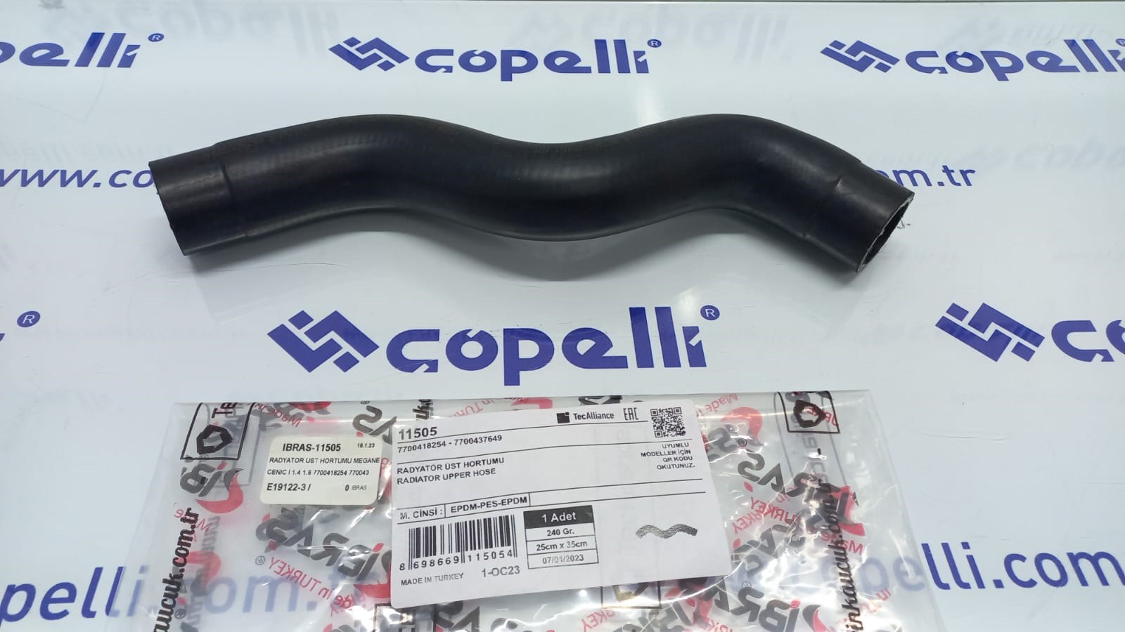 IBRAS-11505 - RADYATOR UST HORTUMU MEGANE I SCENIC I 1.4 1.6 7700418254 7700437649 / IBRAS