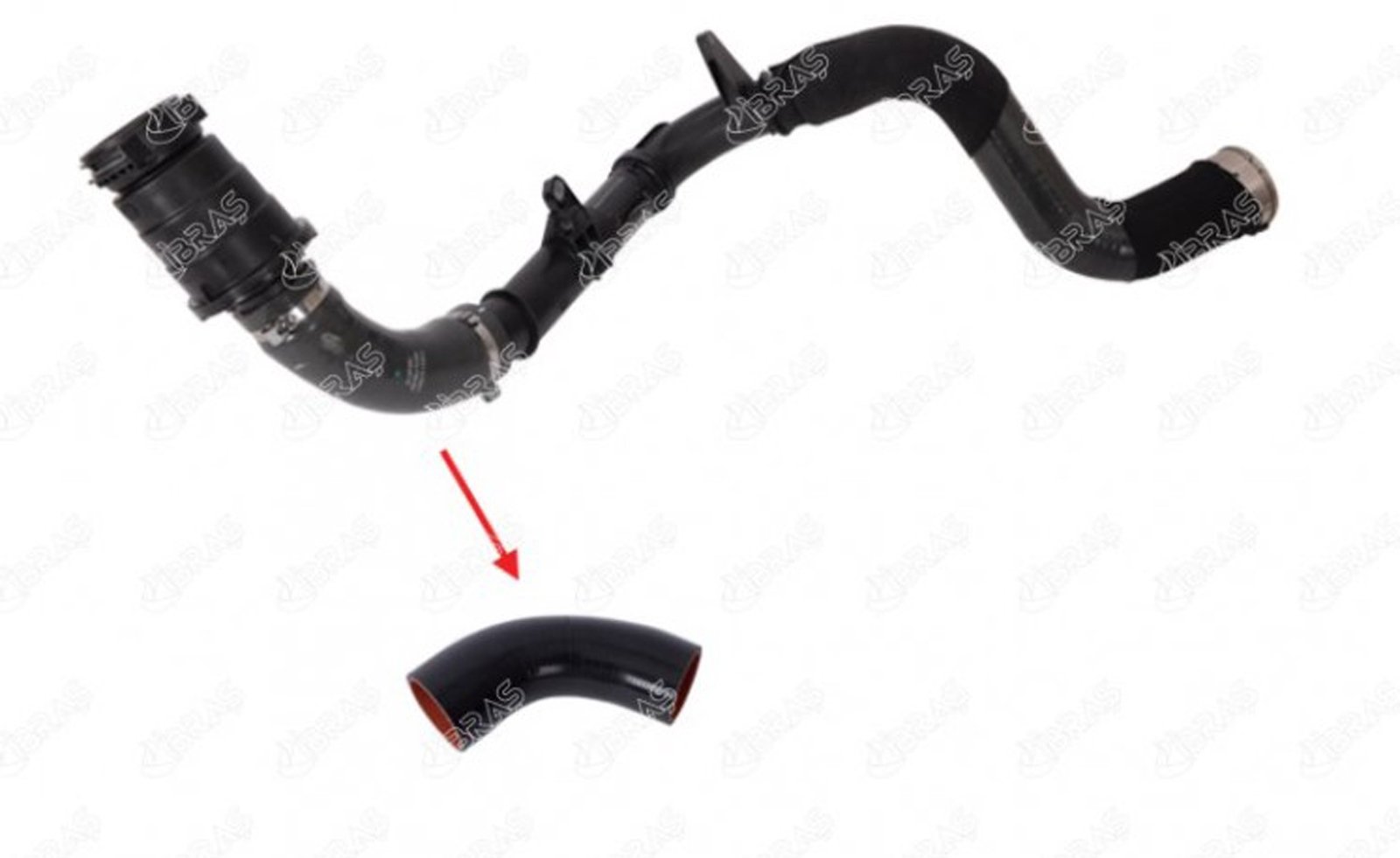 IBRAS-11615 - TURBO HORTUMU KUCUK PLS.PRC.YOK FLUENCE 1.6 DCI GRAND SCENIC MEGANE CC III SCENIC III 144605705R / IBRAS