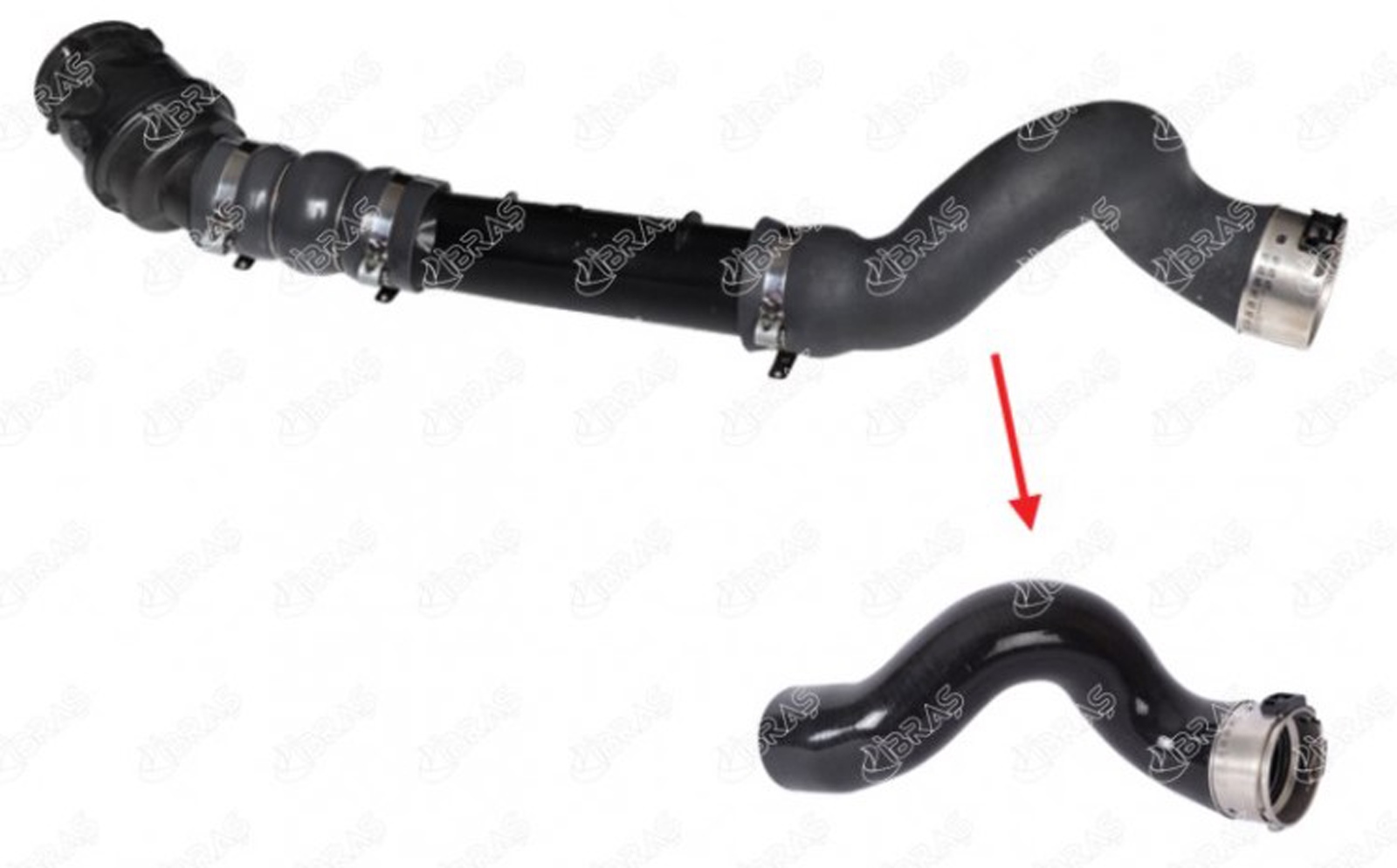 IBRAS-11774 - TURBO HORTUMU BUYUK (HEN) PLS.PRC.YOK KANGOO II 1.5 DCI 144608356R 144606171R 6070900637 4150900437 / IBRAS