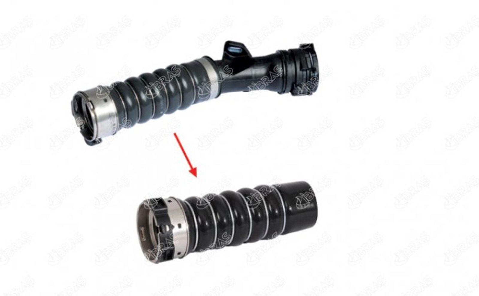 IBRAS-11967 - TURBO HORTUMU PLASTIK PARCA HARIC CLIO III MODUS 1.5DCI 144606173R / IBRAS