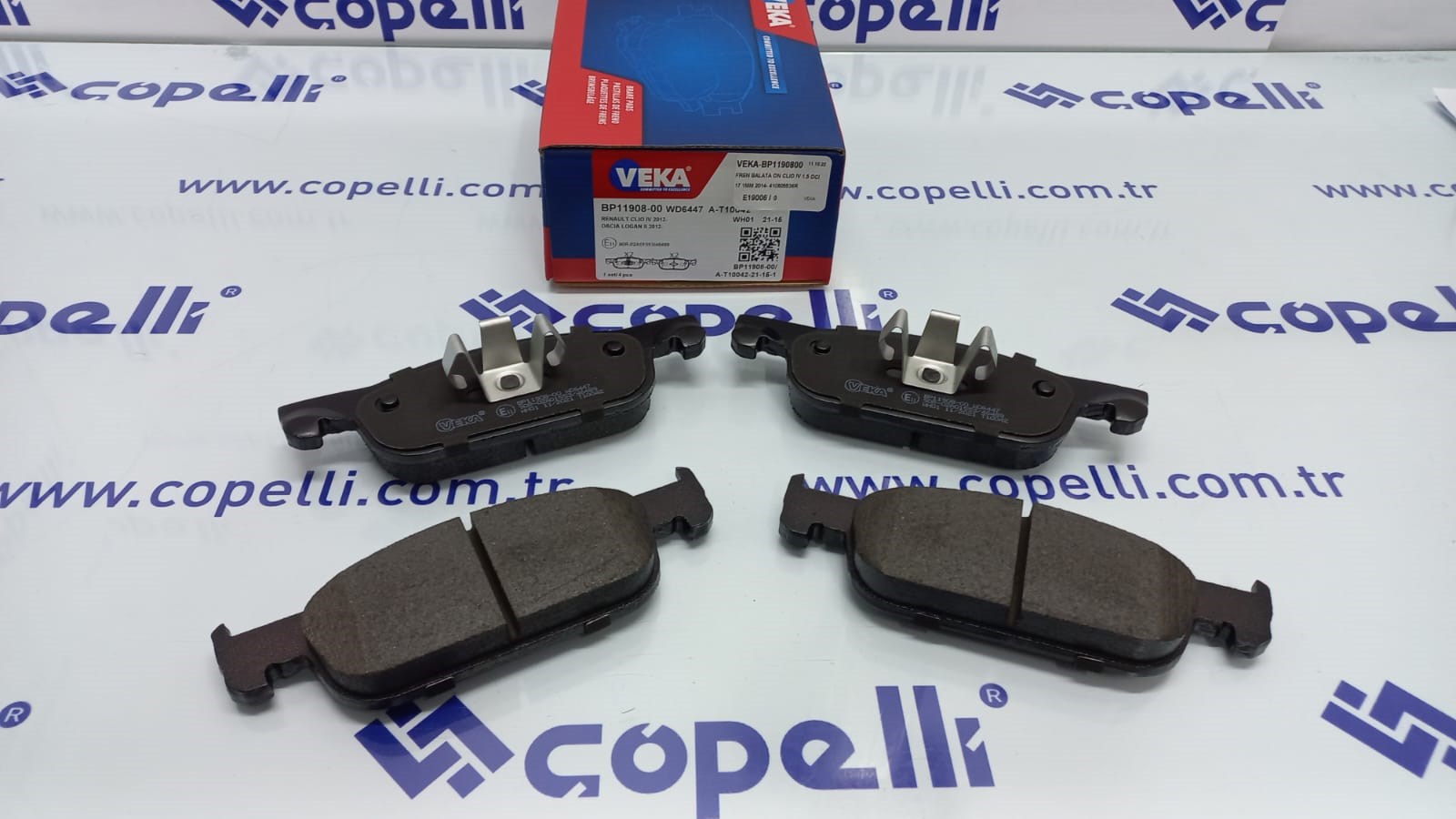 VEKA-BP1190800 - FREN BALATA ON CLIO IV 1.5 DCI 17.1MM 2014- 410605536R / VEKA