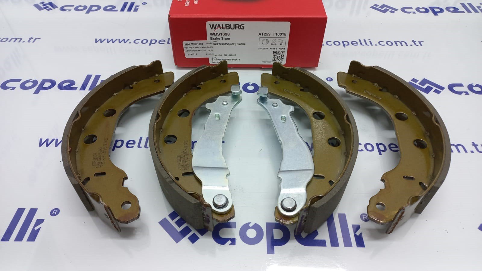 WAL-WBS1098 - FREN PABUC BALATA ARKA CLIO IV 1.5 DCI YAPISTIRMA LEVYELI 228,4X42 2012 7701205517 KANGO 2000 2008 / WALBURG