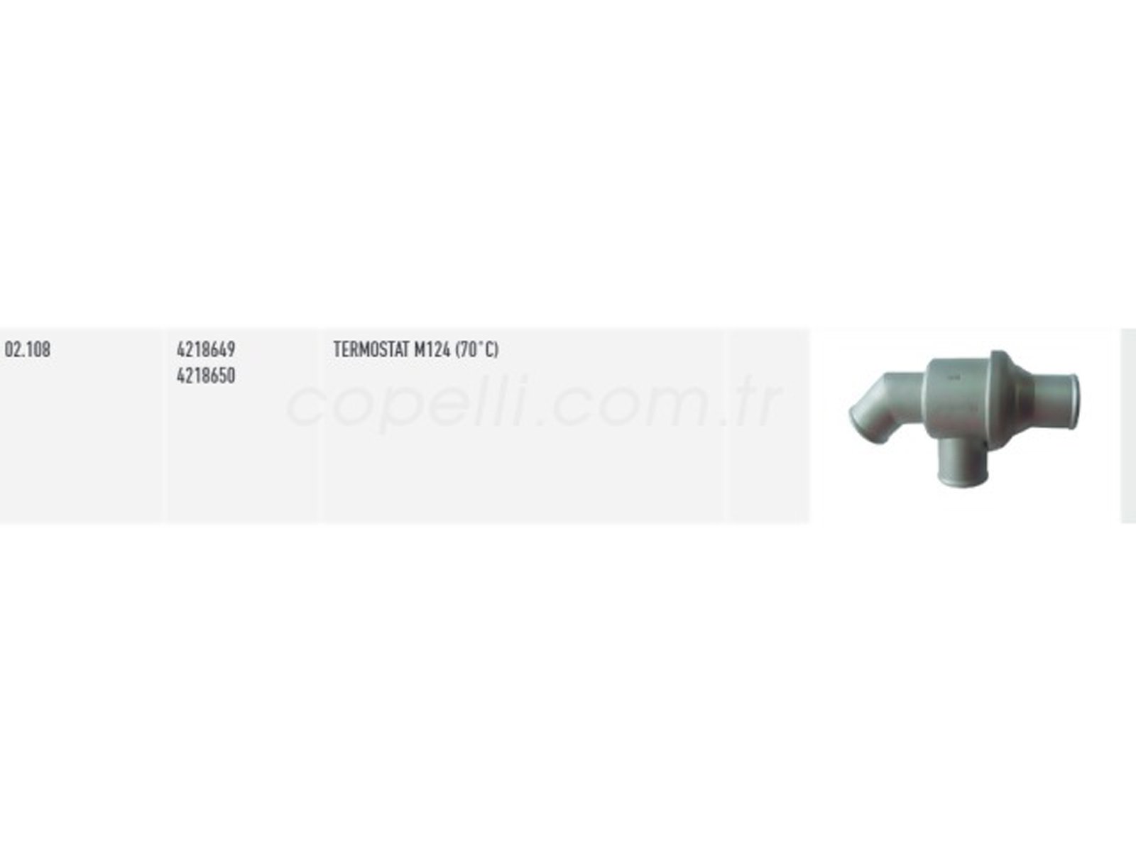 4218649T - (02.108)TERMOSTAT DOLU M124 (70 C) 4218650 / THERMAX