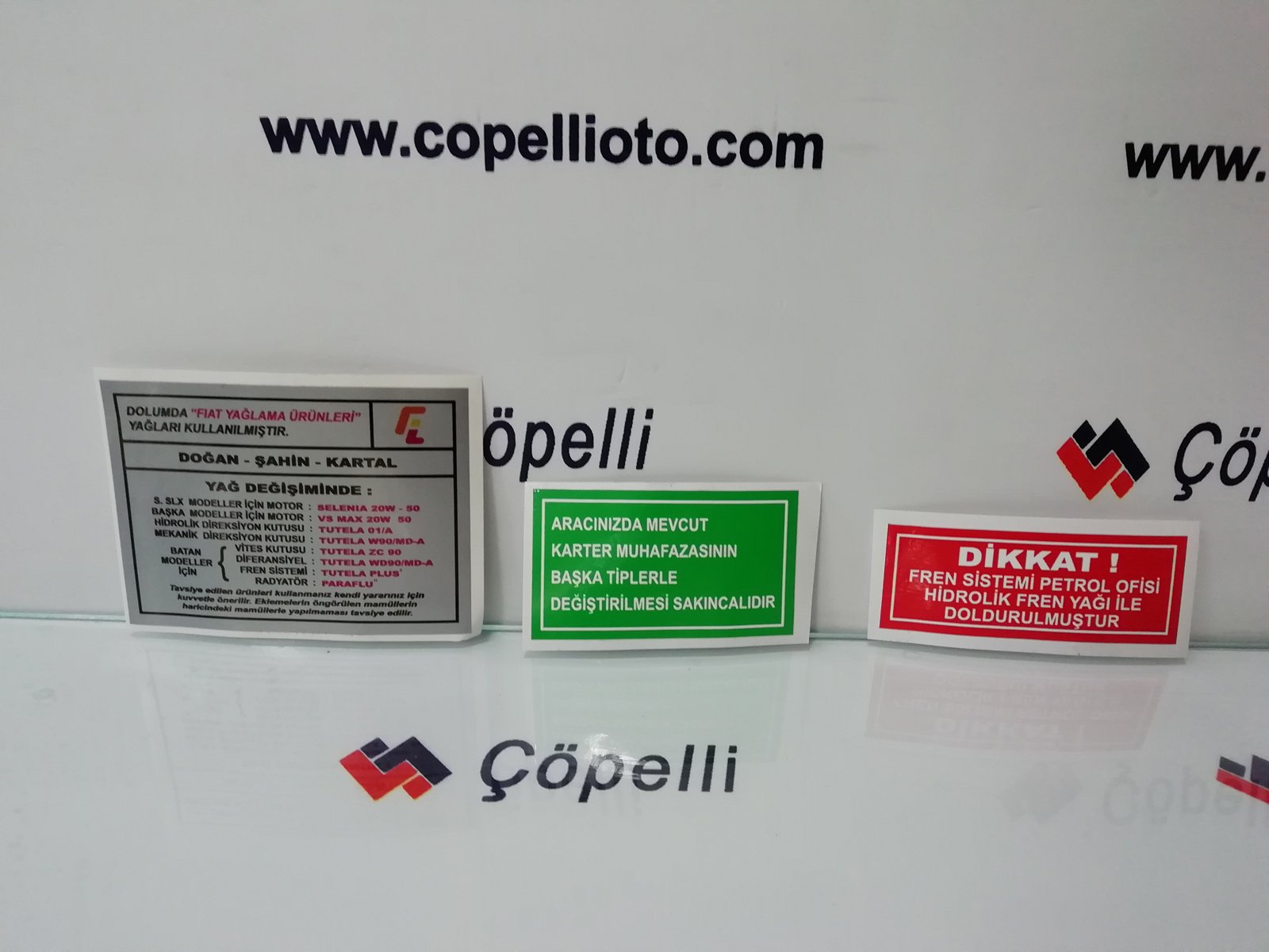 A-6075 - DKS MOTOR ETIKETI TAKIM (50121)(BAO1775) (KUTU:10) / AYHAN