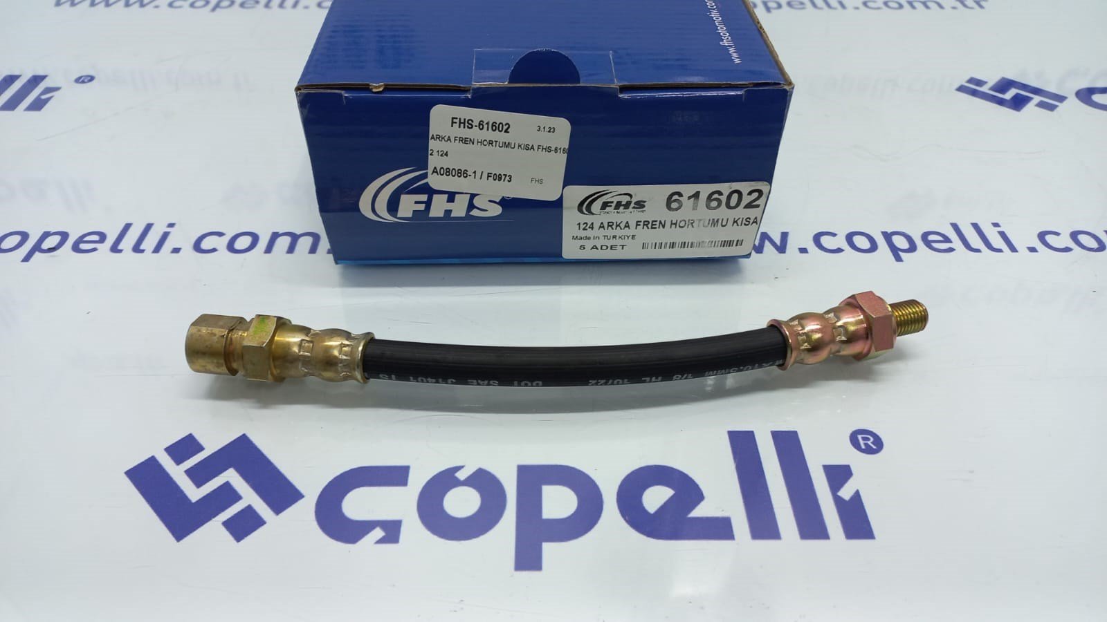 FHS-61602 - ARKA FREN HORTUMU KISA FHS-61602 124 / FHS
