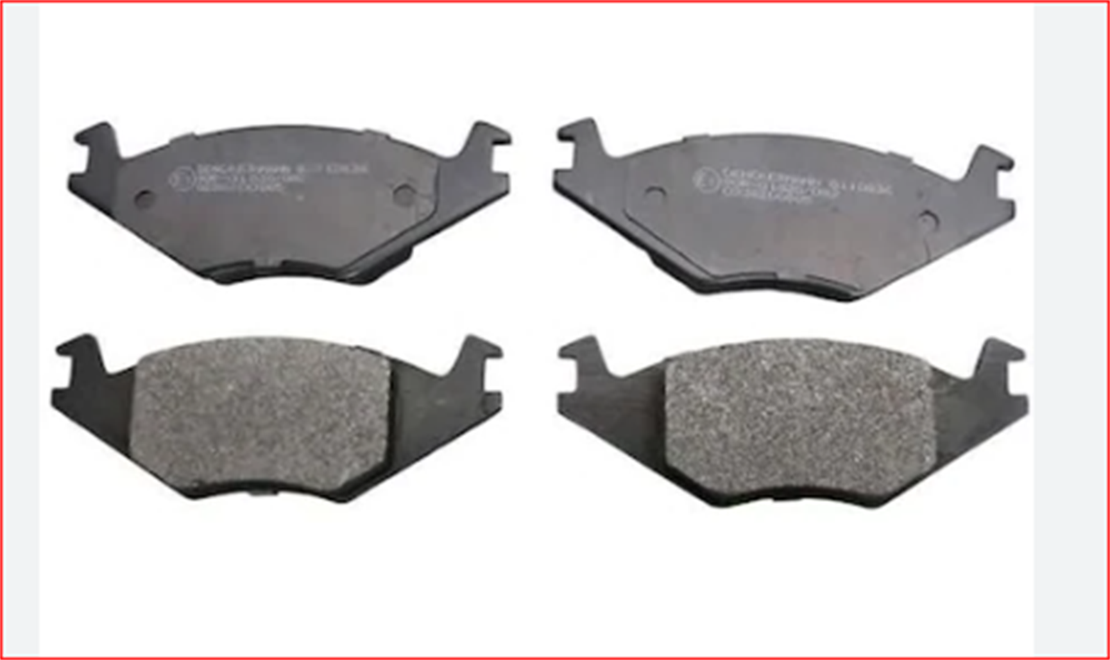 QCB-3444 - ON BALATA TK. VOLKWAGEN GOLF 1.1-1.3-1.4-1.6-1.9D-JETTA1.1-1.3-PASSAT 83-95 191698151H 20887(191698 / CARBRAKE