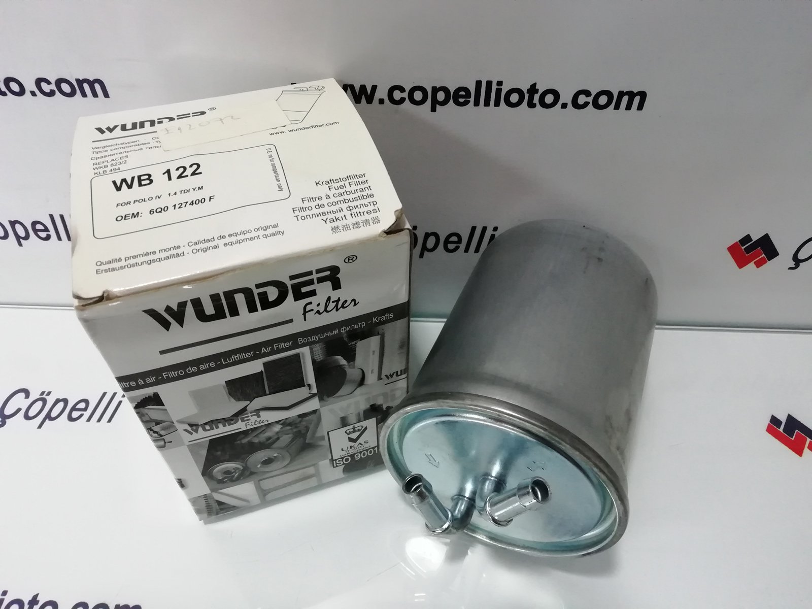 WB 122 - MAZOT FILTRESI, POLO IV 1.4 TDI Y.M 6Q0127400 F SF205-H 281 WK-WK 823/2-KL 494 6Q0127401 / WUNDER