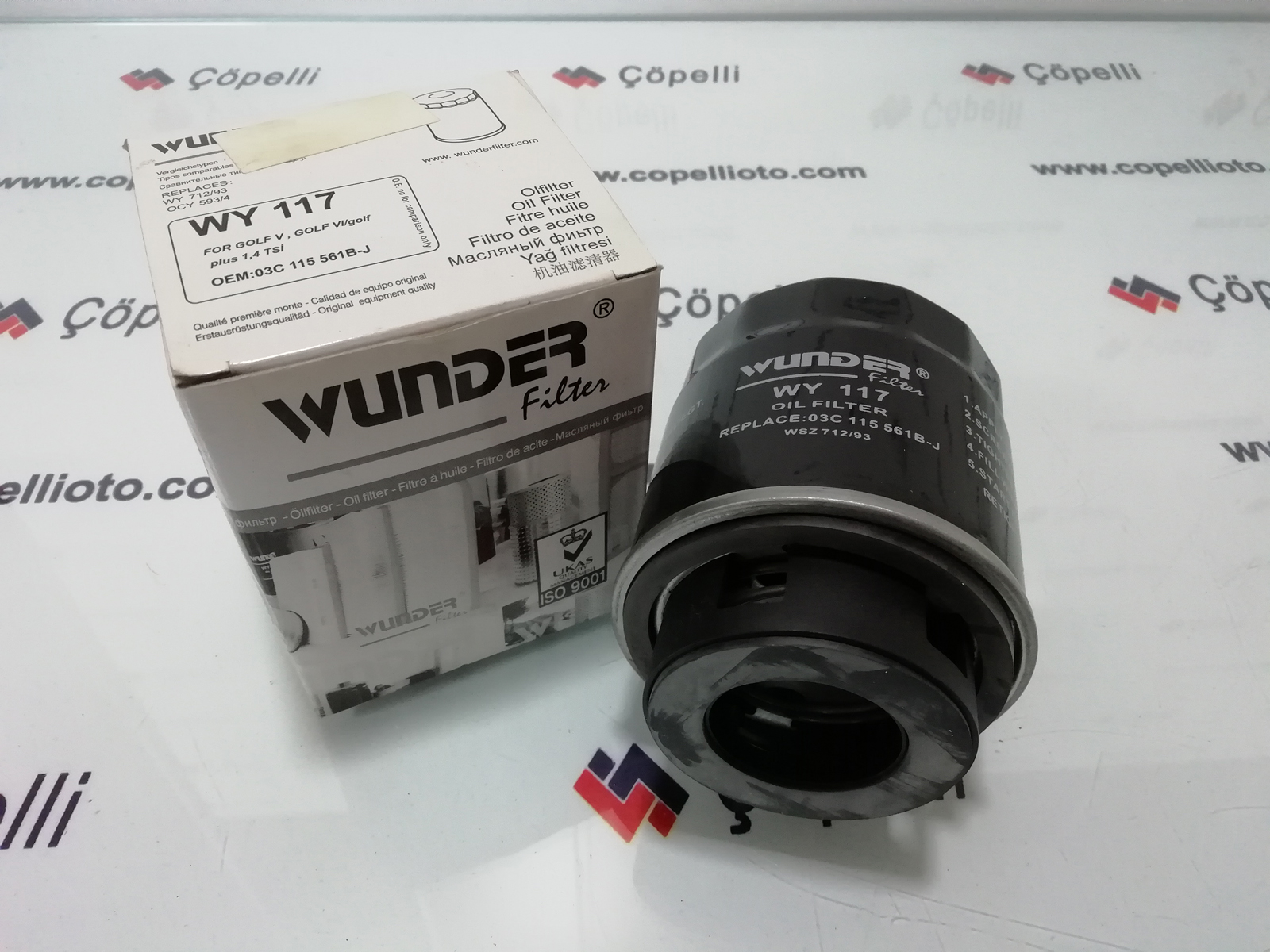 WY 117 - YAG FILTRESI, GOLF V/ VI/GOLF PLUS 1,4 TSI 1,4 03C115561B-J SO 989-H 312 W -W 712/93-OC 593/4 (S / WUNDER