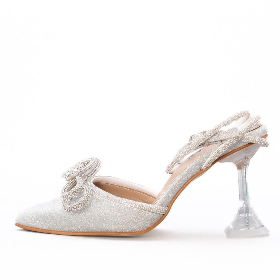 Gusse Calliope Kadın Simli Abiye Stiletto 1670S-4