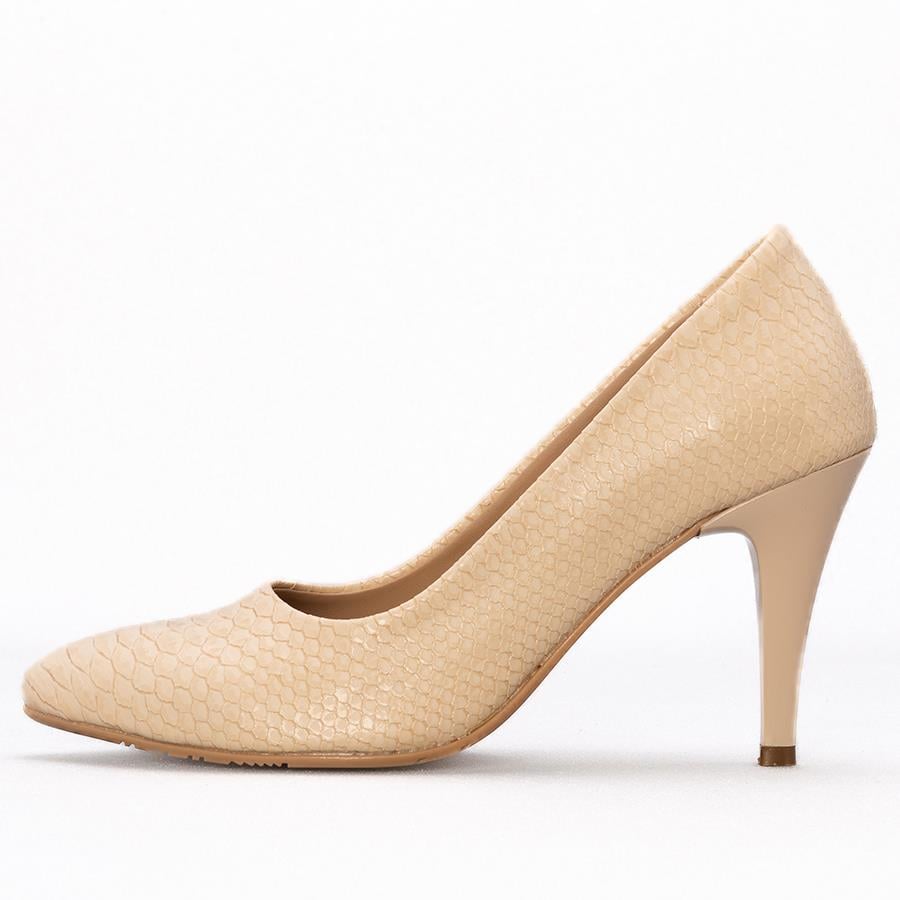 Gusse Luna Kadın Kroko Baskı Stiletto Ayakkabı 159