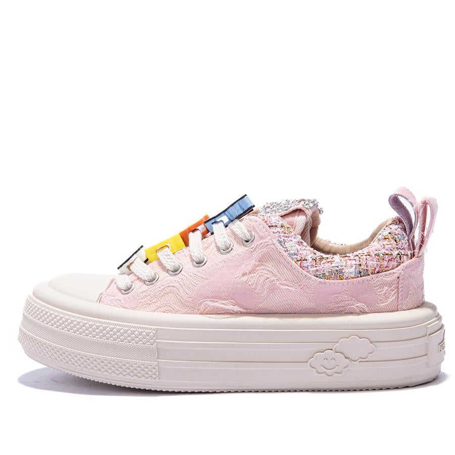 Gusse Scootland Kadın Emoji Taşlı Spor Sneaker Ayakkabı 19000-4
