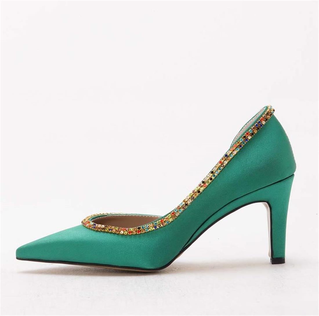 GUSSE SHARON KADIN SATEN STILETTO AYAKKABI 1328