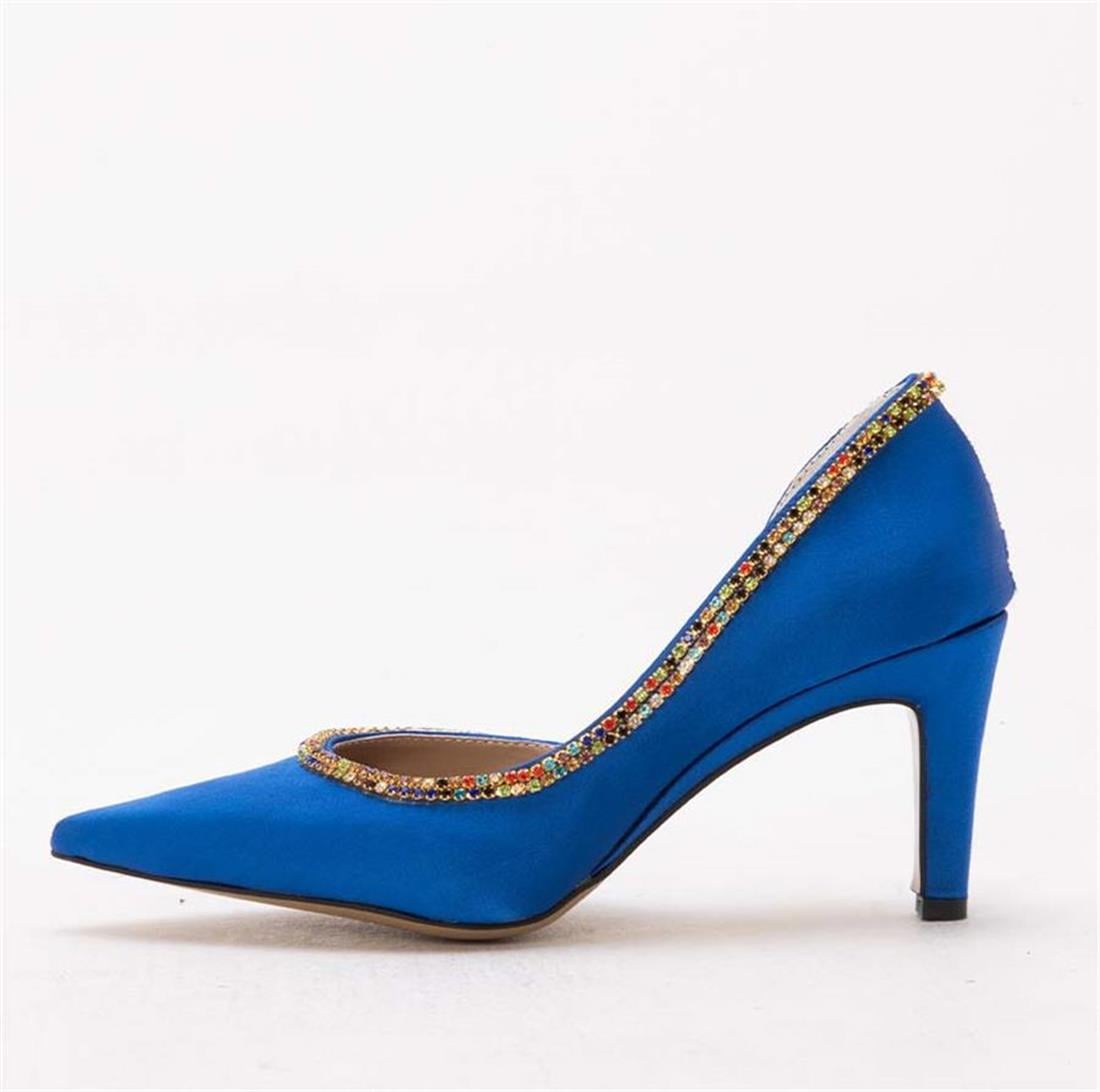 GUSSE SHARON KADIN SATEN STILETTO AYAKKABI 1328