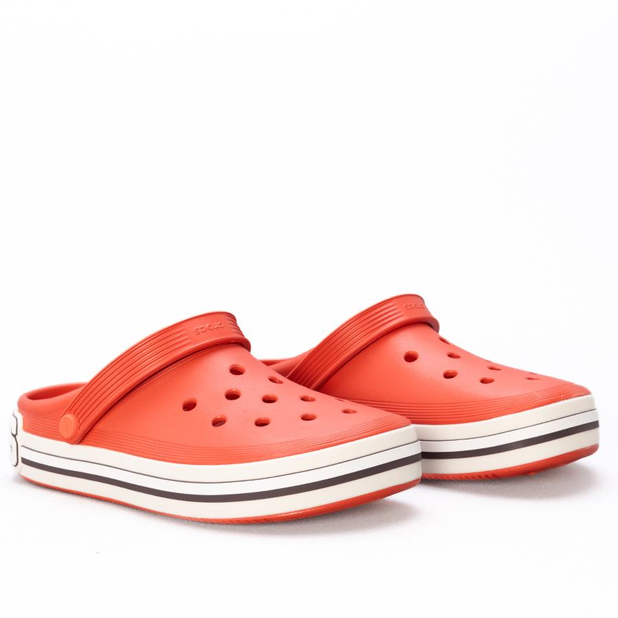 Crocs Off Court Logo Clog Tomato Unisex Terlik 209651-625