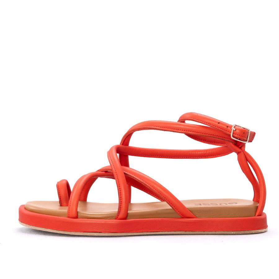 Gusse Adına Kadın Hakiki Deri Memory Foam Gladyatör Sandalet 231907