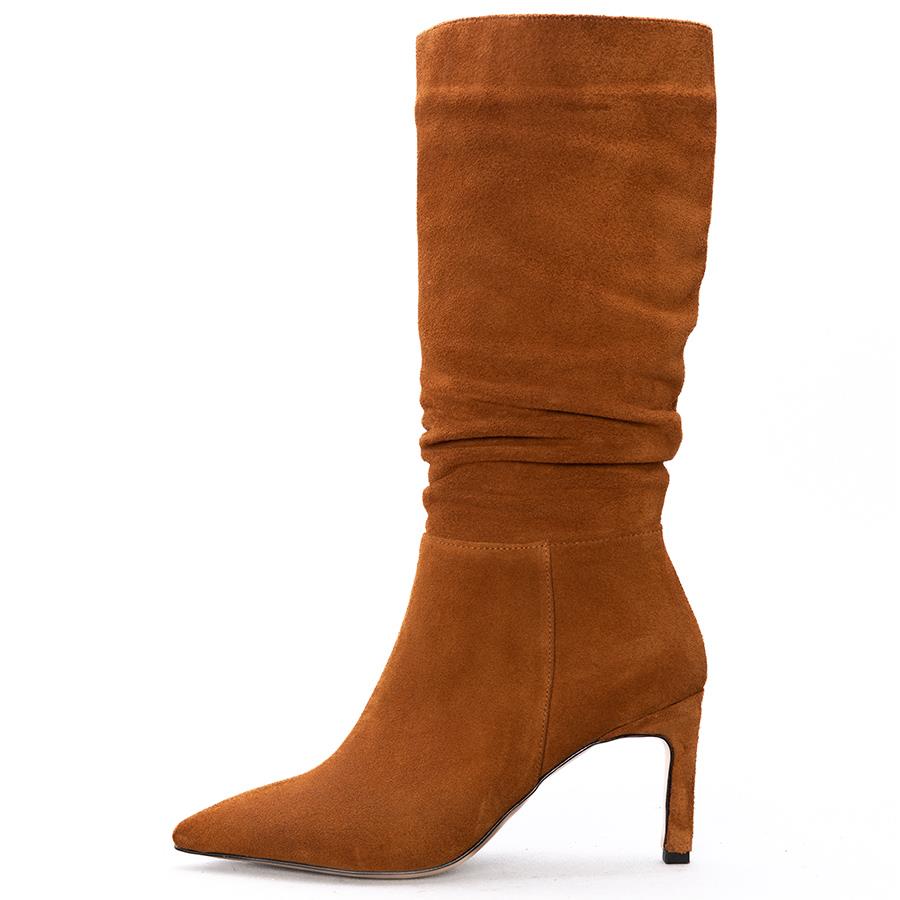 Gusse Catherine Kadın Hakıkı Suet Derı Çizme K722-2