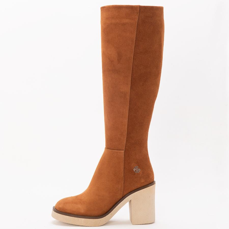 Gusse Elpis Kadın Hakıkı Suet Derı Çizme K614-2