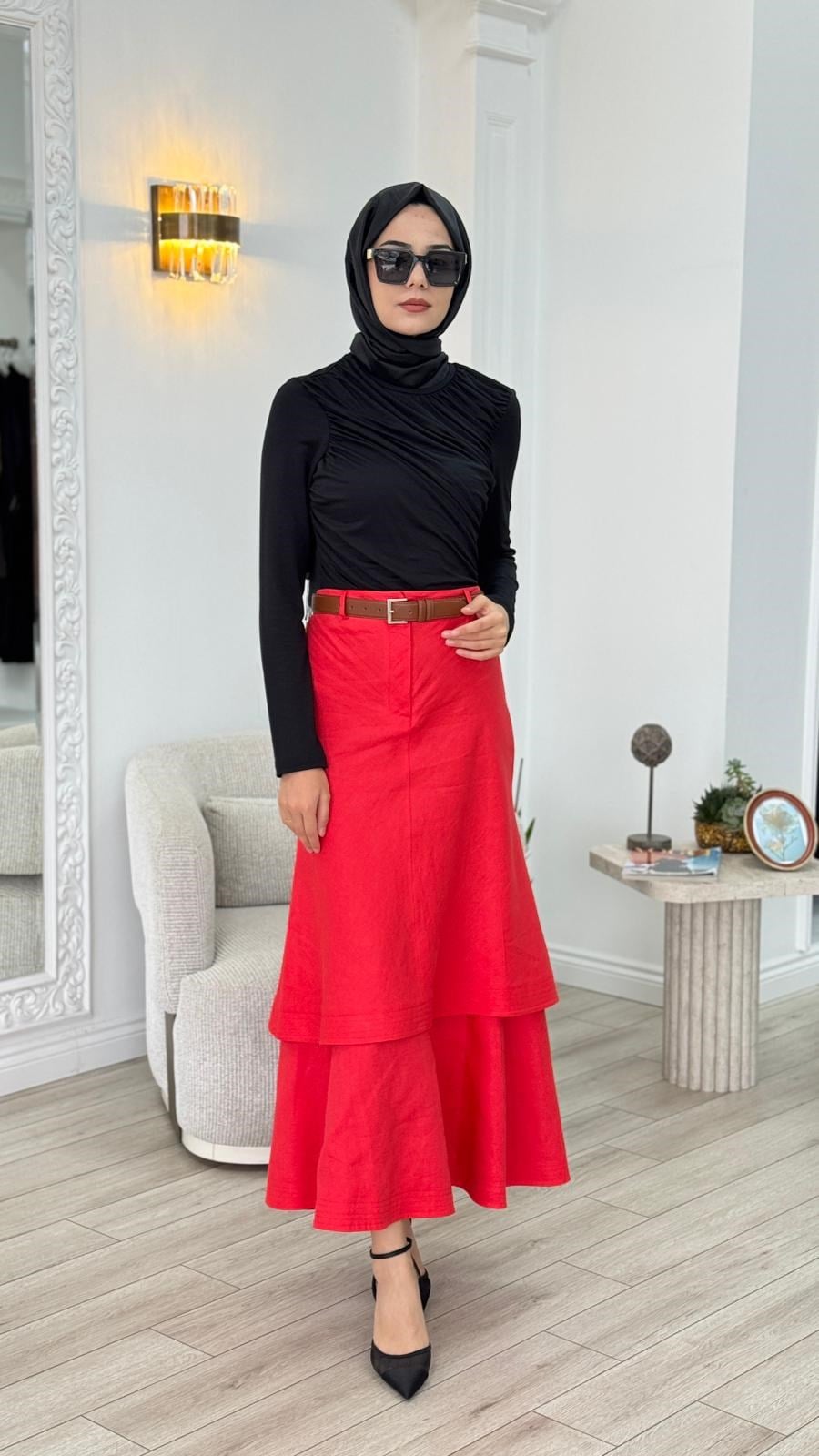 Almarwah Çıtçıtlı Büzgülü Bluz 102249