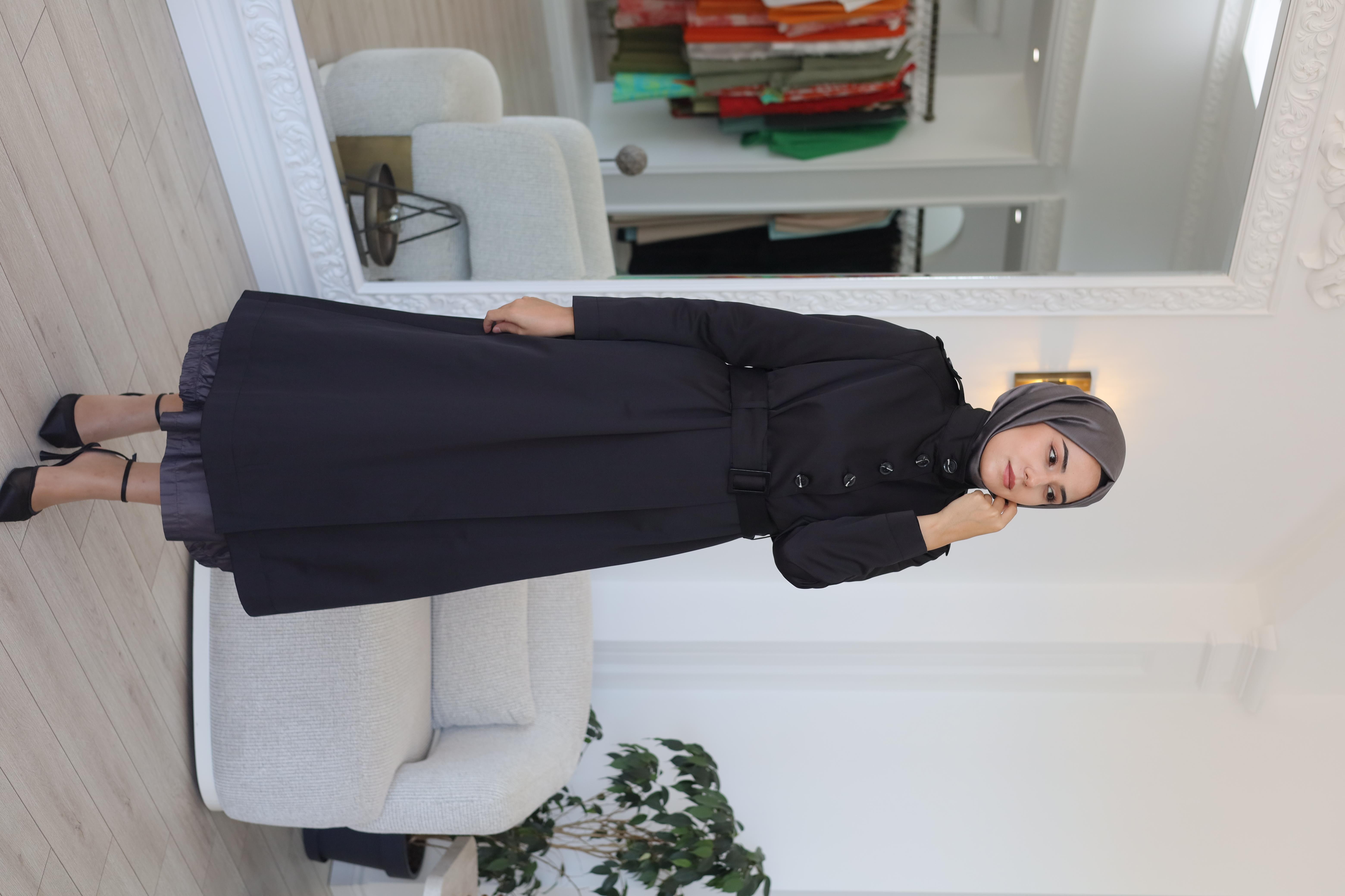 Almarwah Kemer Detaylı Trençkot 405006