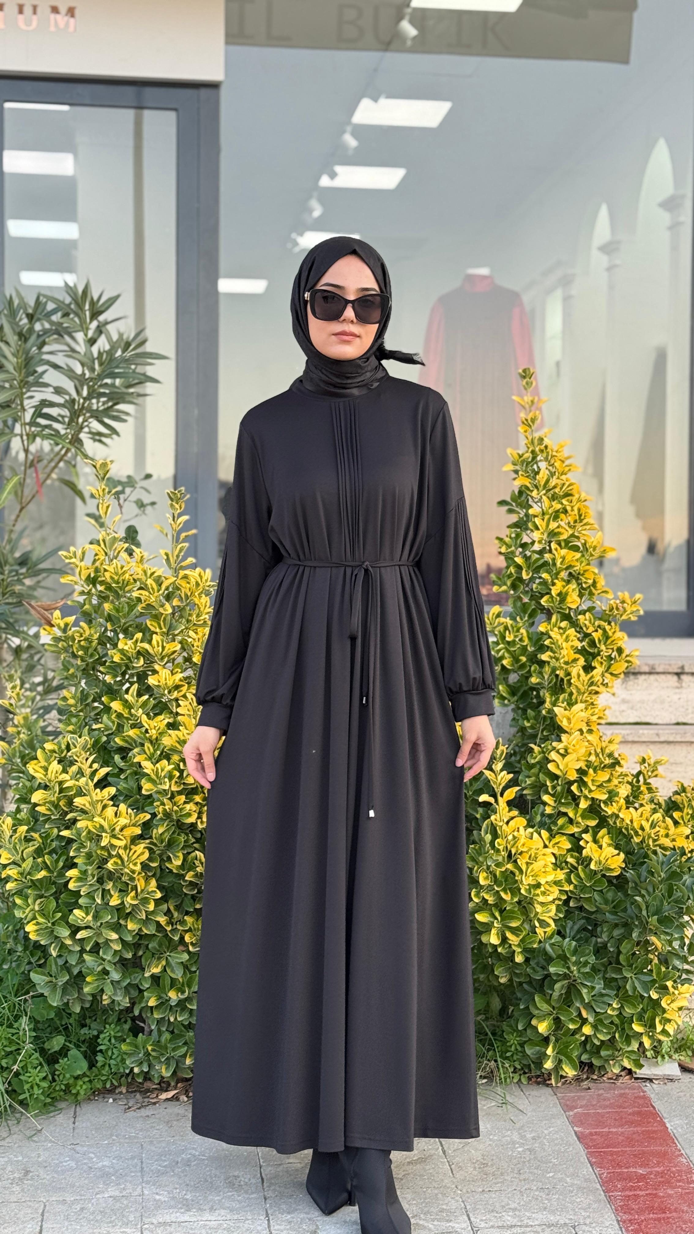 Almarwah Nervürlü Elbise 303870