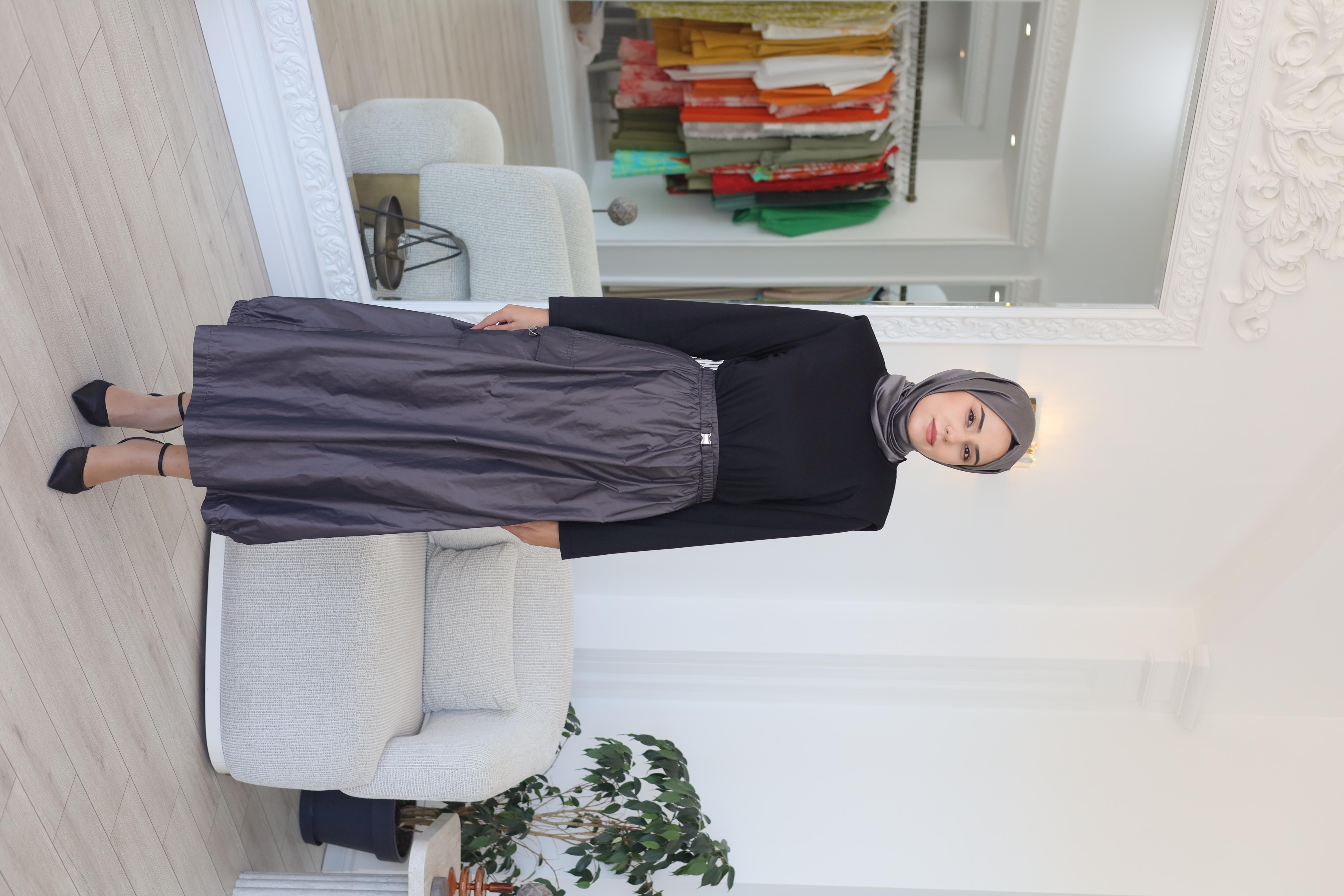Almarwah Paraşüt Detaylı Elbise 303875