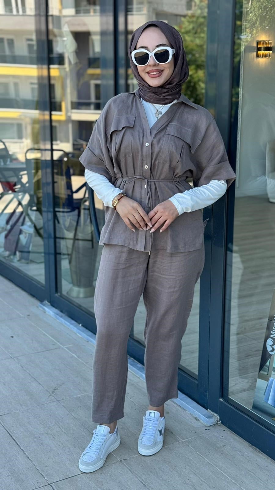 Almarwah Salaş Kesim Pantolonlu Takım 202981