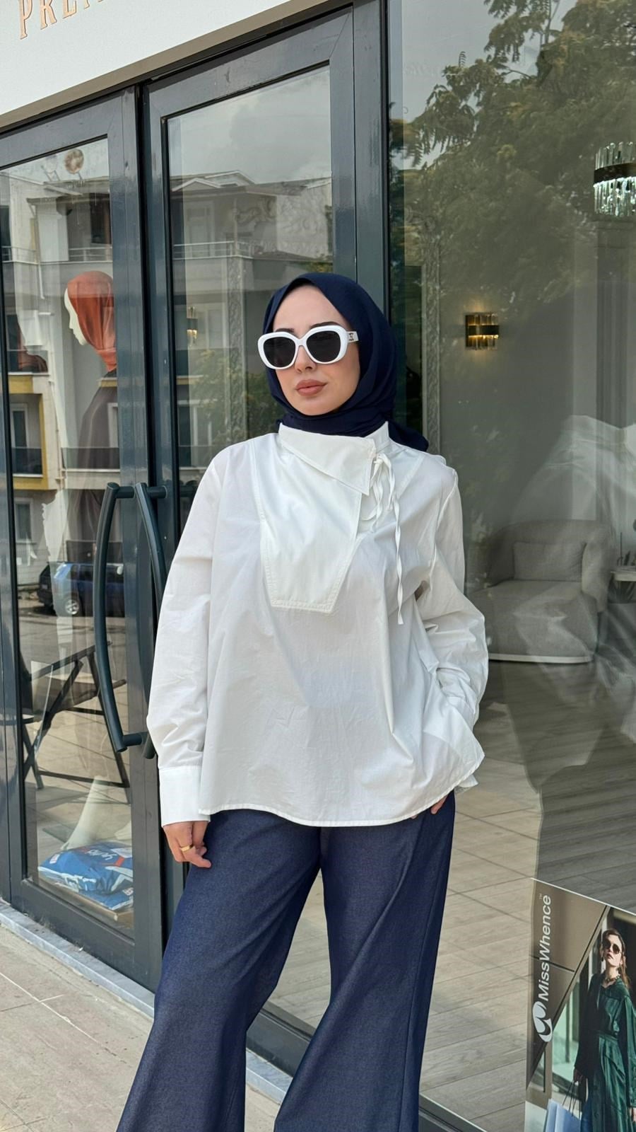 Almarwah Yaka Detaylı Gömlek 102237