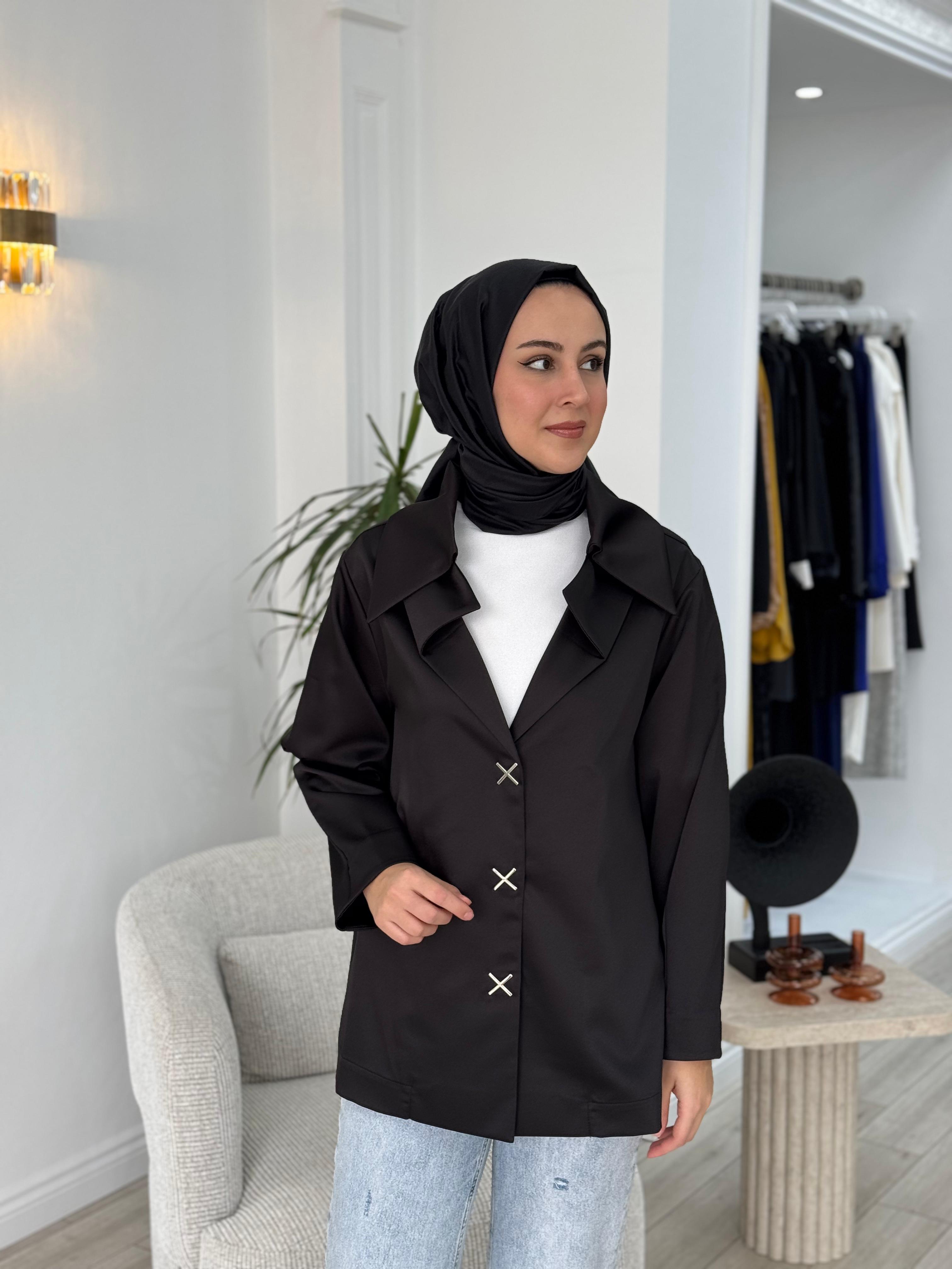 Kahma Düğme Detaylı Ceket 24k25106