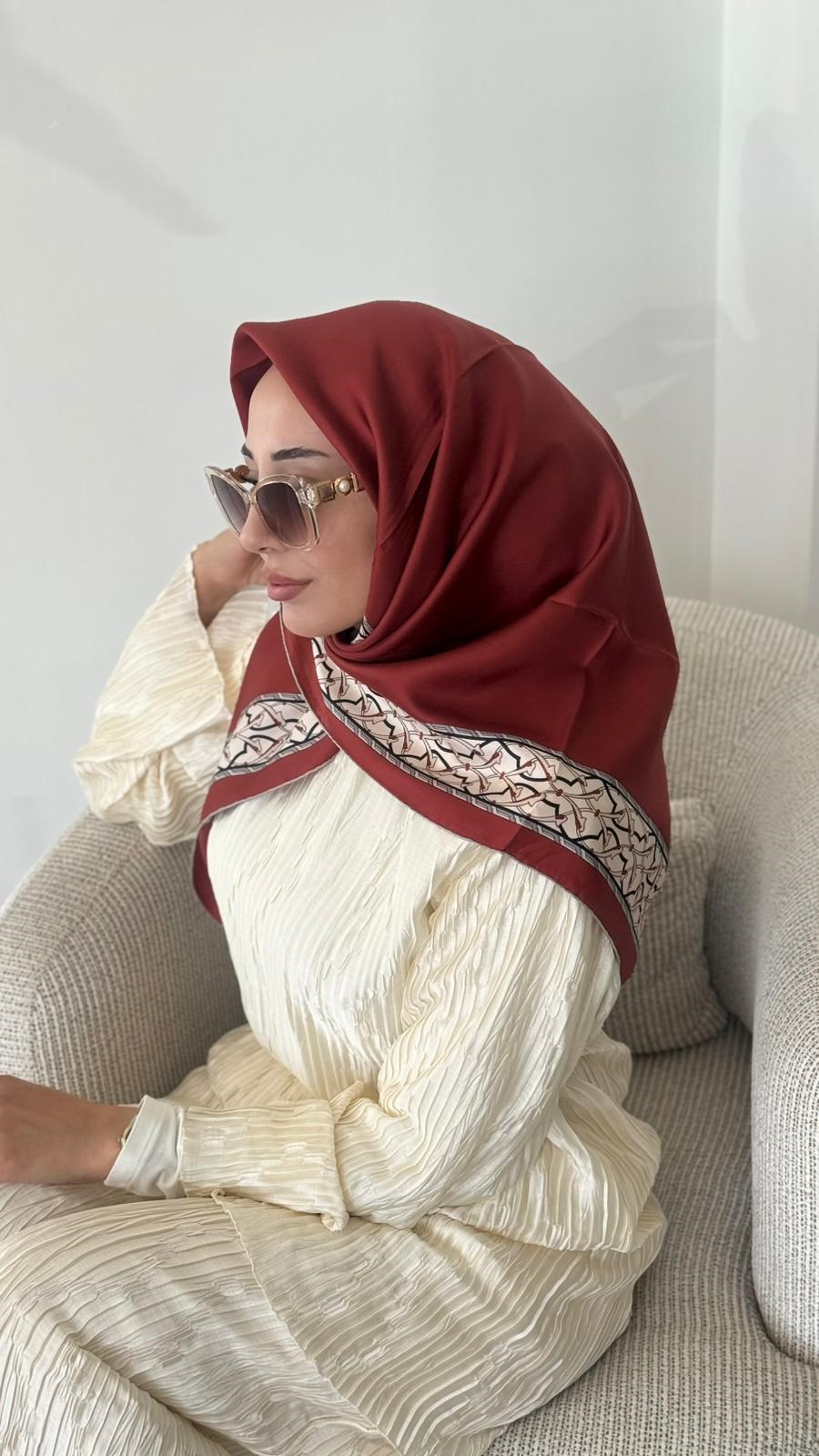 Maisa Tivil Bordo Eşarp A 2959