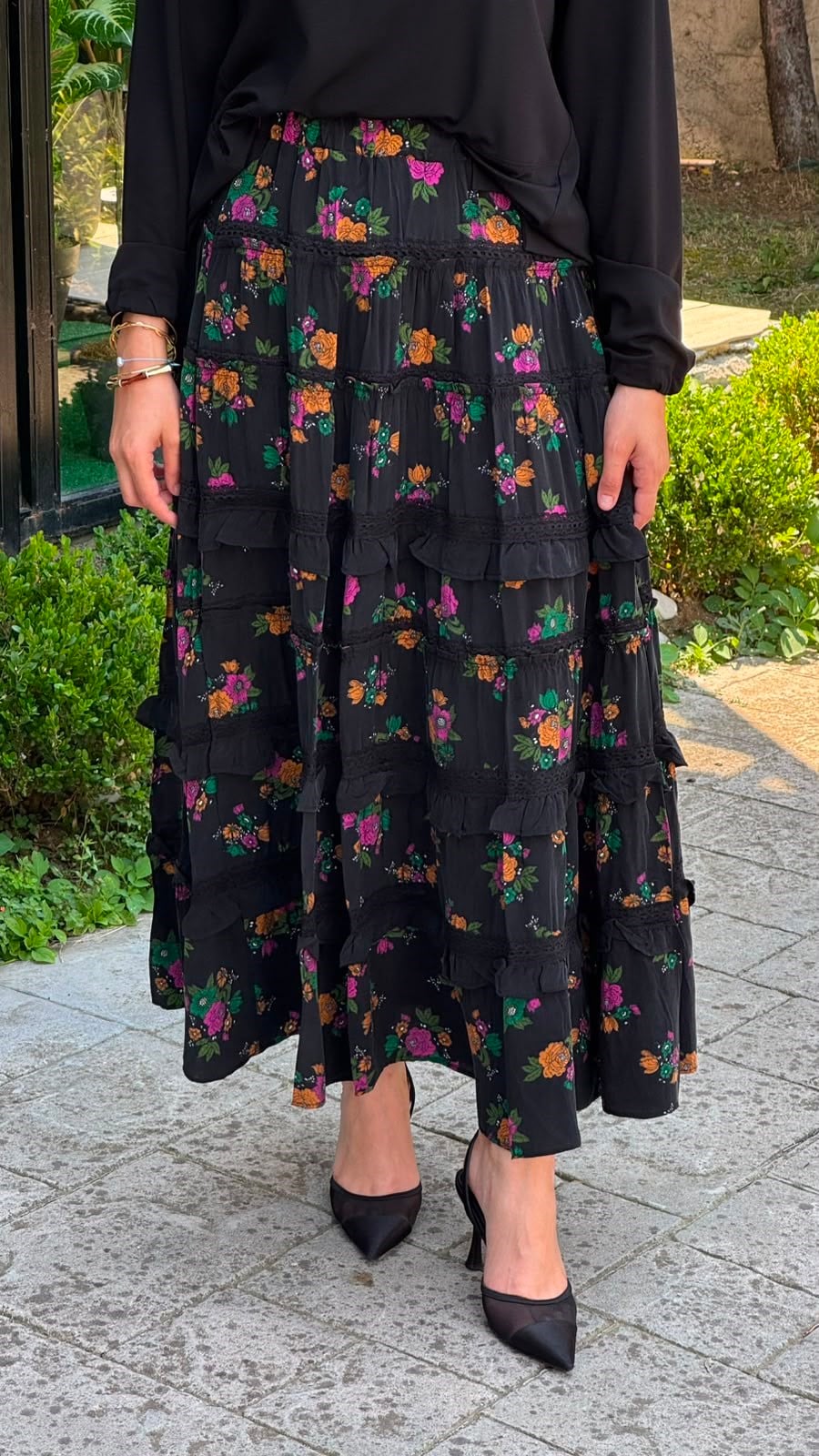 Misswhence Desenli Etek 39933