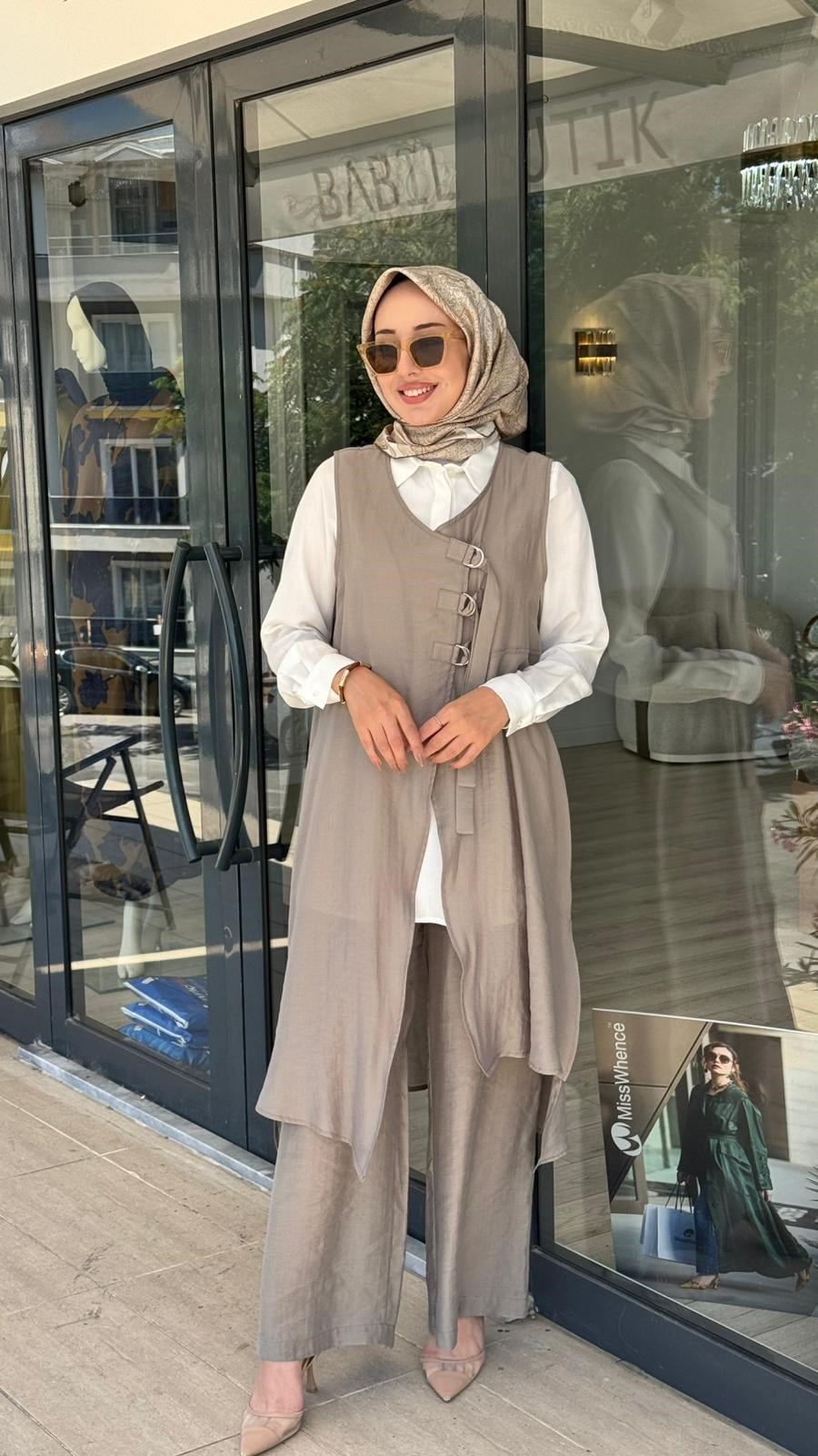 Nurcan Çetin 3'lü Gömlek Pantolon Takım 26608