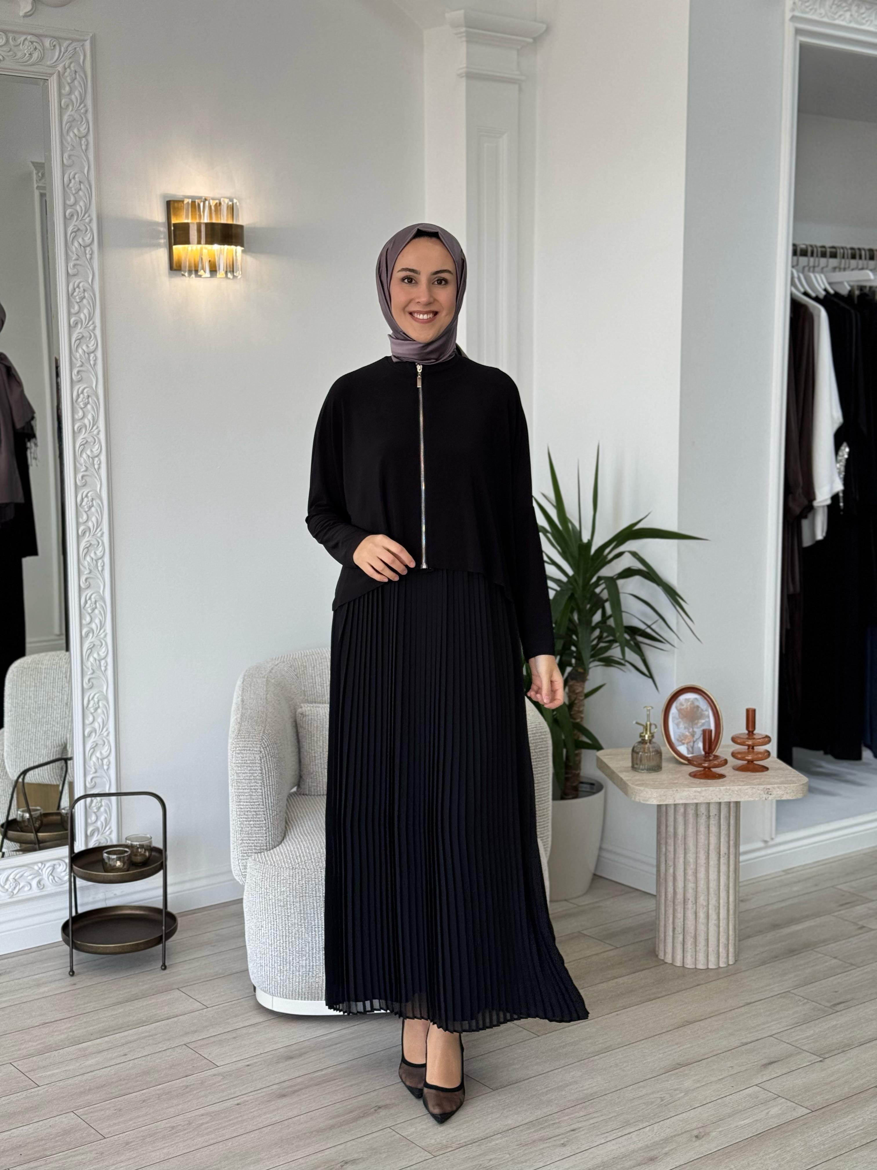 Nurcan Çetin İkili Piliseli Elbise 25132