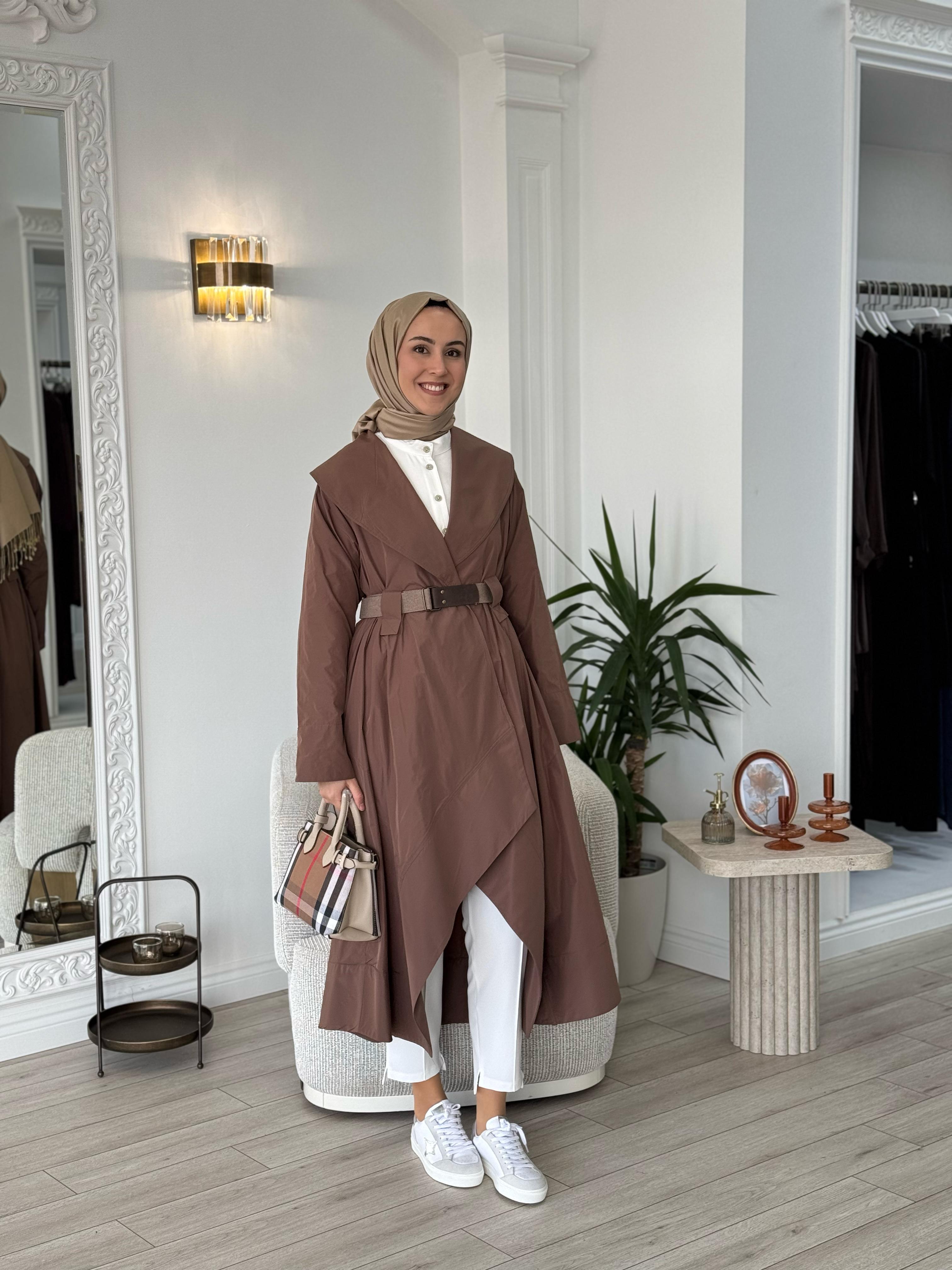 Nurcan Çetin Kemerli Kap Kahverengi 25707