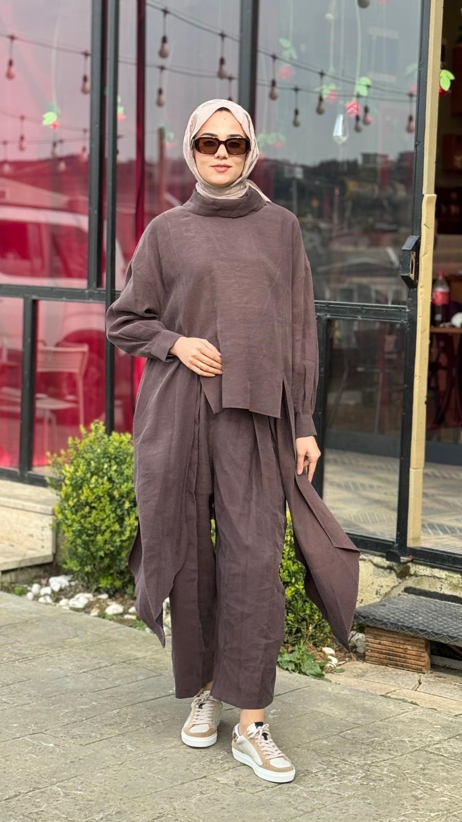 QooQ Axis Bluz Pantolon Takım 26ss221