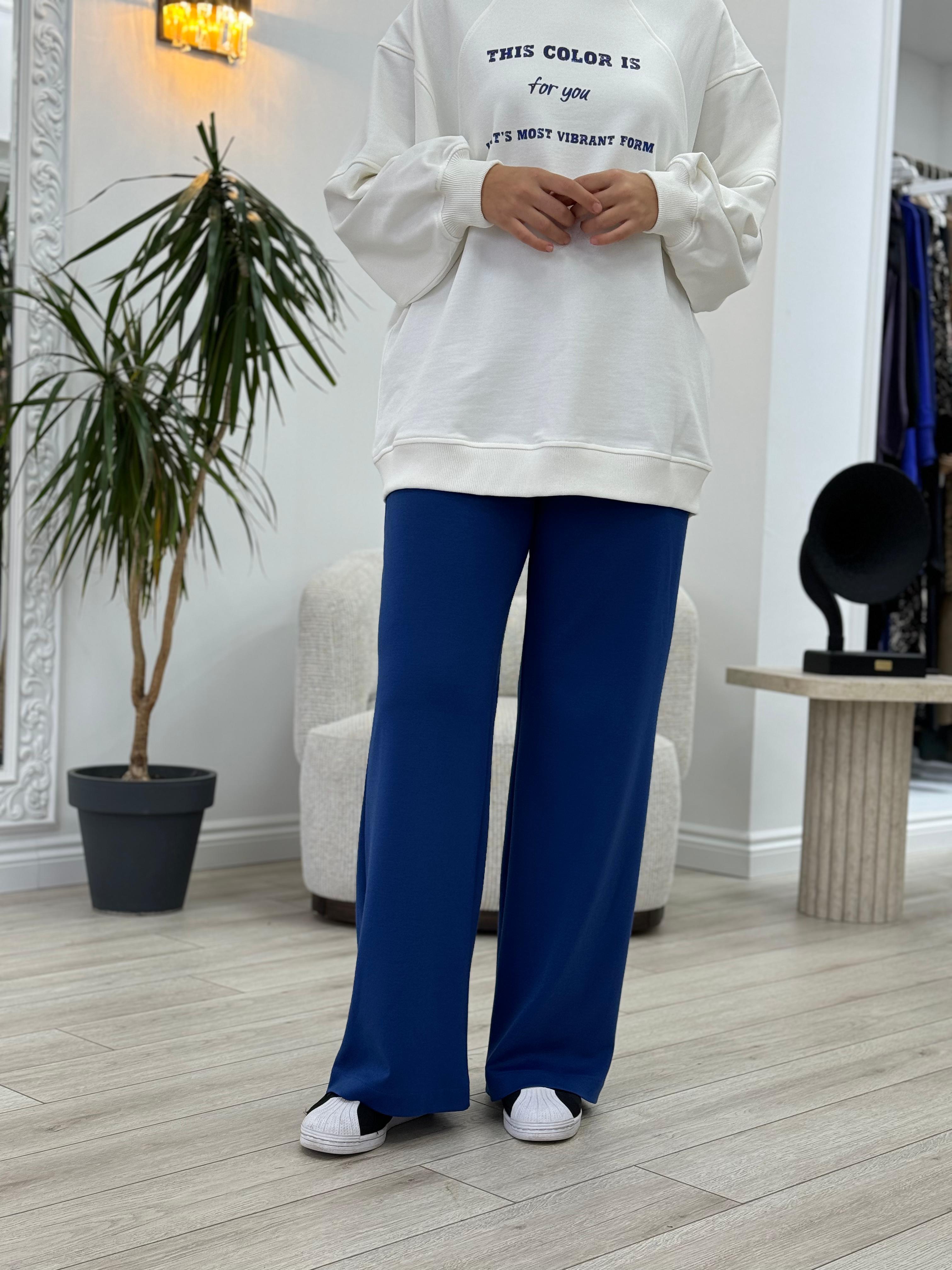 QOOQ Color Pantolon Mavi 25fw320