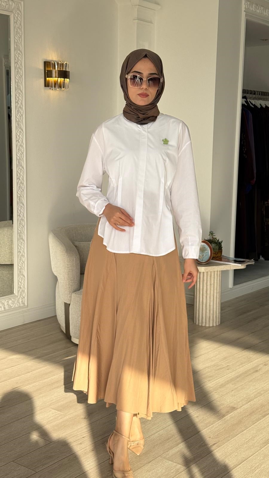 VUU Beli Kadın Nervürlü Gömlek 26ss1003