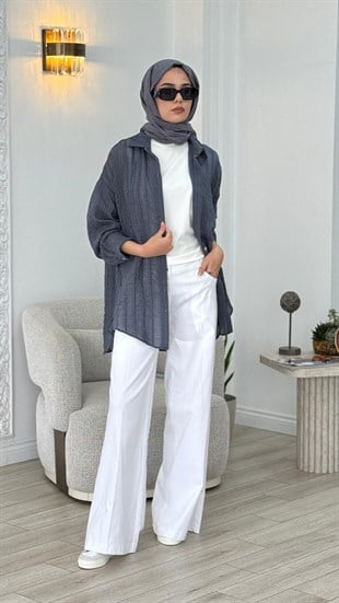 Almarwah Şeritli Gömlek 101006