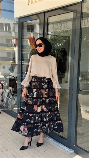 Misswhence Desenli Etek 39933