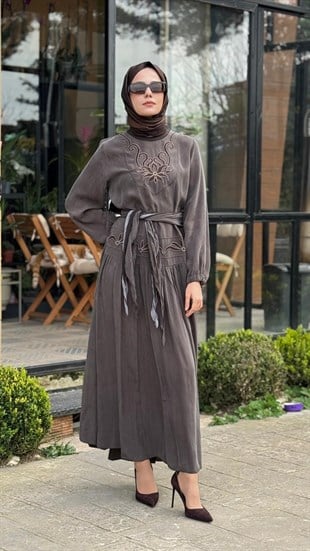 Misswhence İşlemeli Elbise 39820