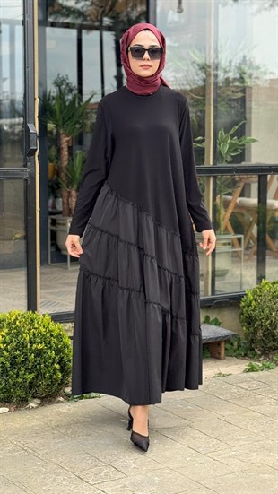 Nurcan Çetin Çapraz Volanlı Elbise 26110