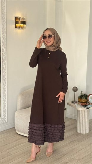 Nurcan Çetin Etek Ucu Fırfırlı 26114