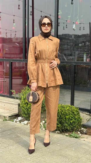VUU Keten Fermuarlı Takım tk7022